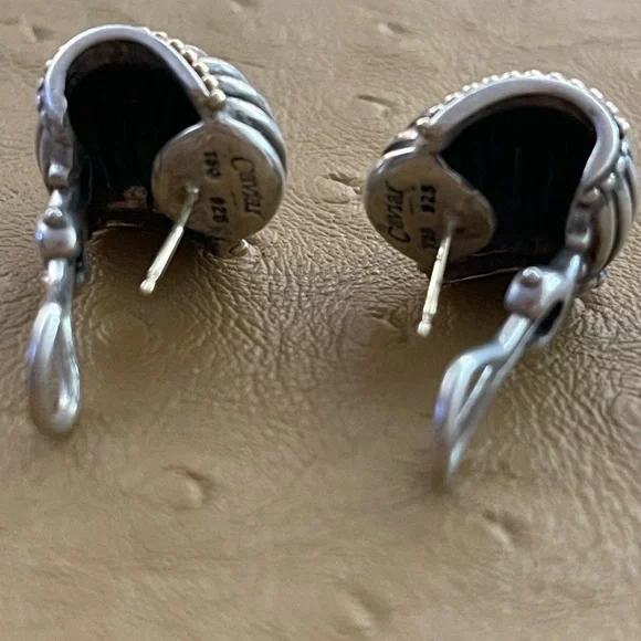 Lagos Earrings 18 kt and silver - Picture 4 of 4